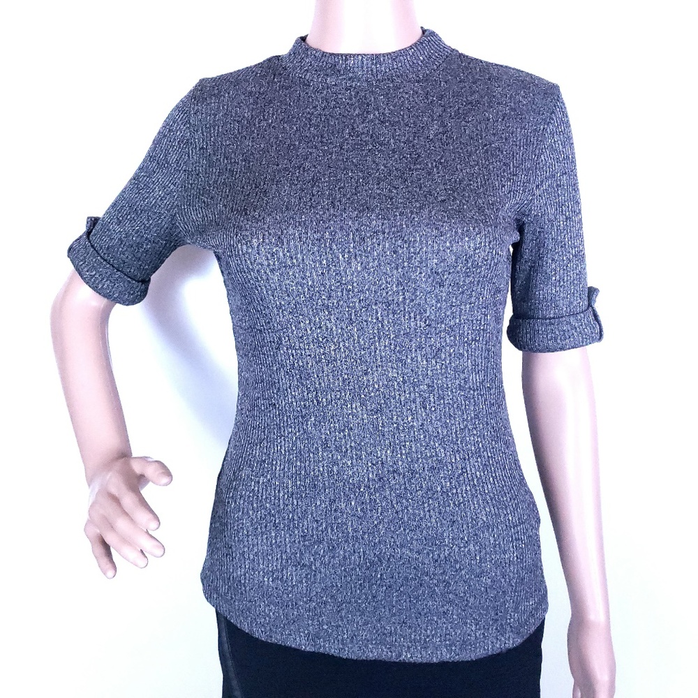 Sweet Wanderer Women Top Sweater Knit Short Sleeves Size M - NWT